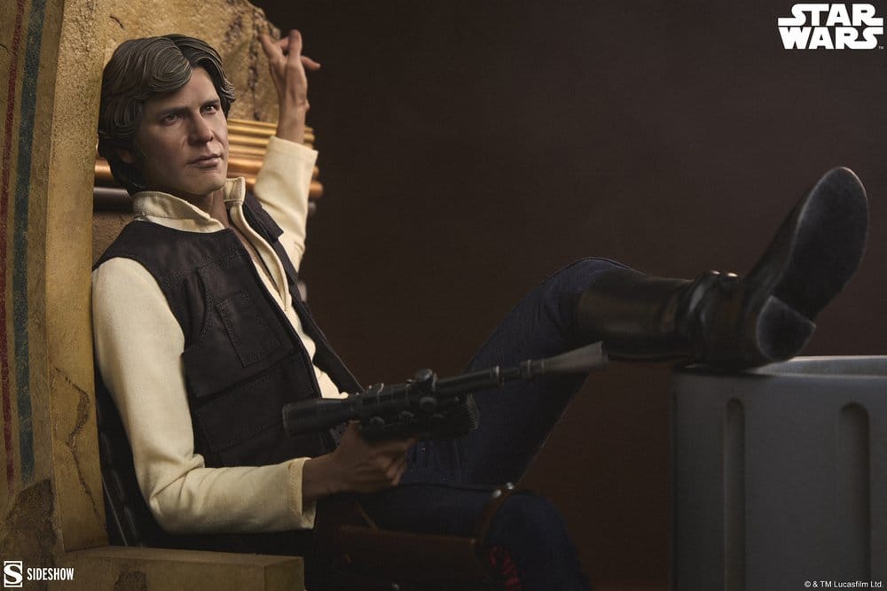 SIDESHOW - Star Wars Episode IV Mixed Media Premium Format Figure Han Solo: Sorry About the Mess