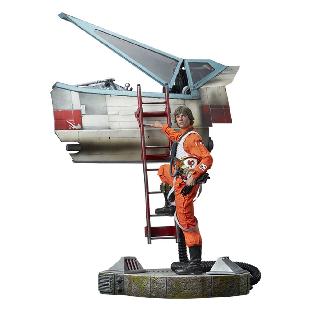 SIDESHOW - Star Wars Premium Format Statue Luke Skywalker & X-Wing: Red Five, Standing By