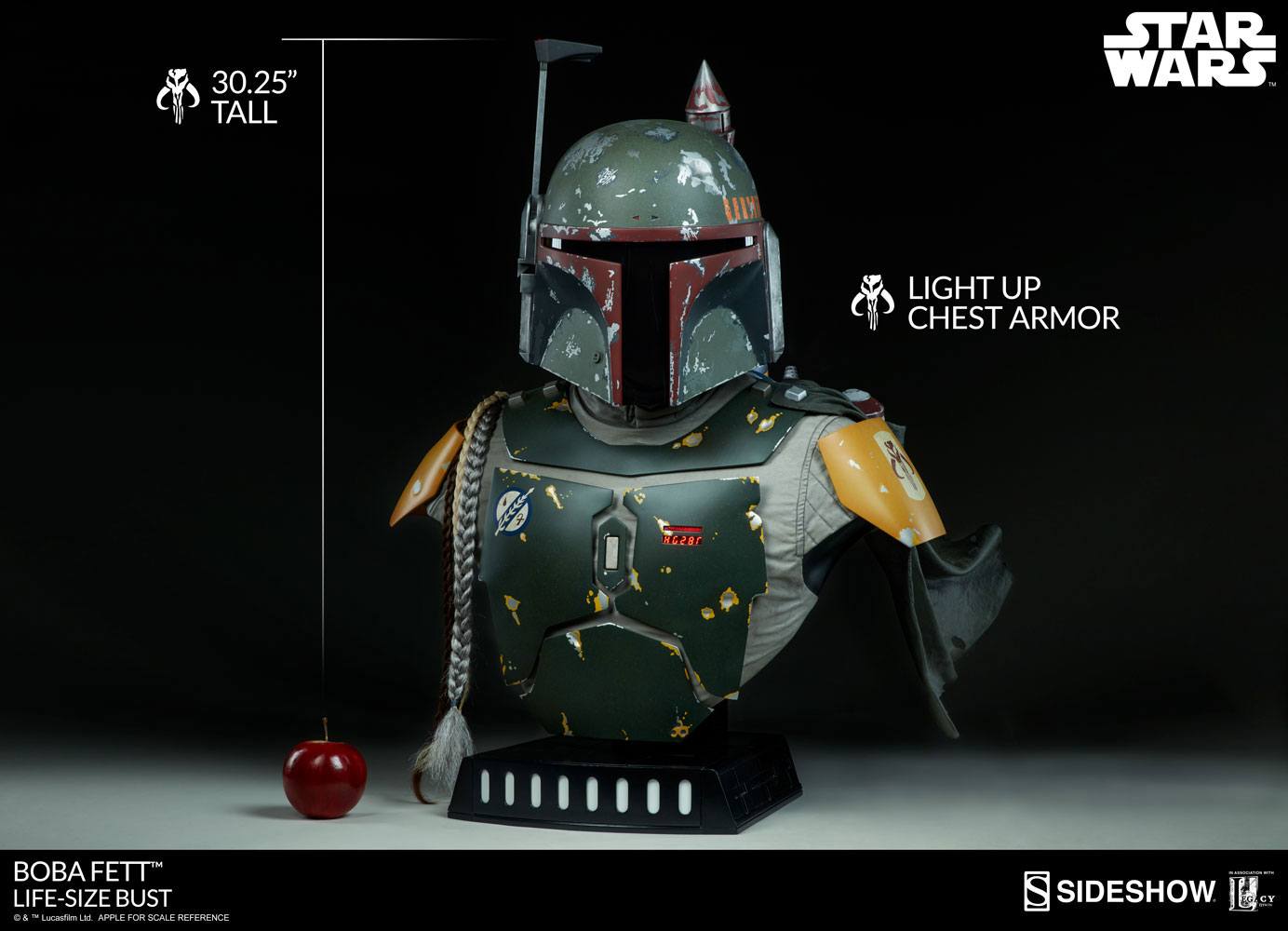 SIDESHOW - Star Wars - Boba Fett Life Size Bust SS400082