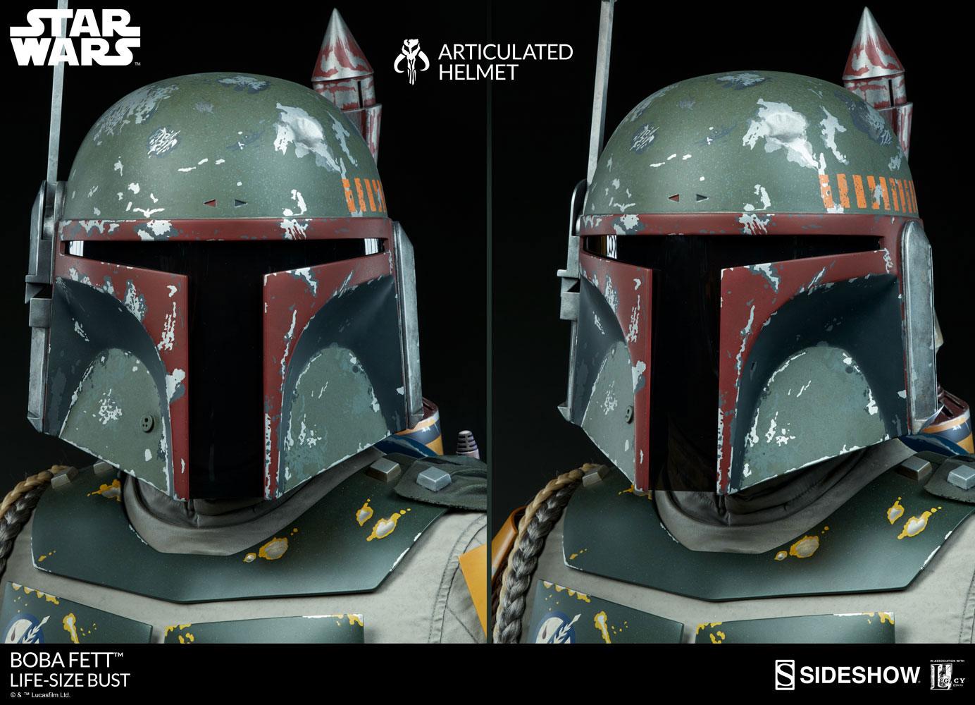 SIDESHOW - Star Wars - Boba Fett Life Size Bust SS400082