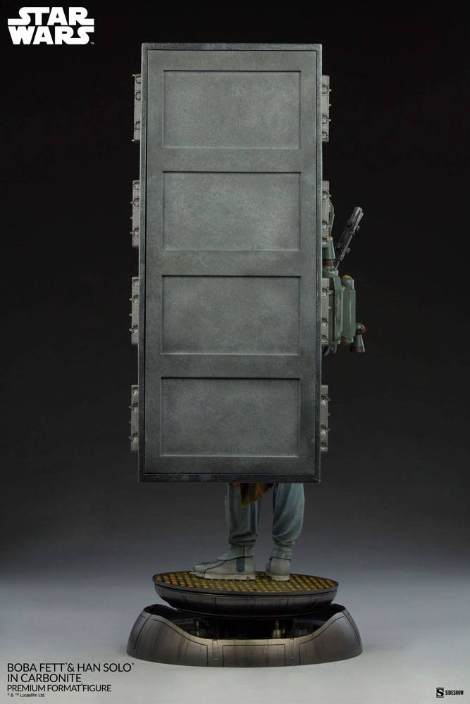 SIDESHOW - Star Wars Premium Format Statue Boba Fett and Han Solo in Carbonite