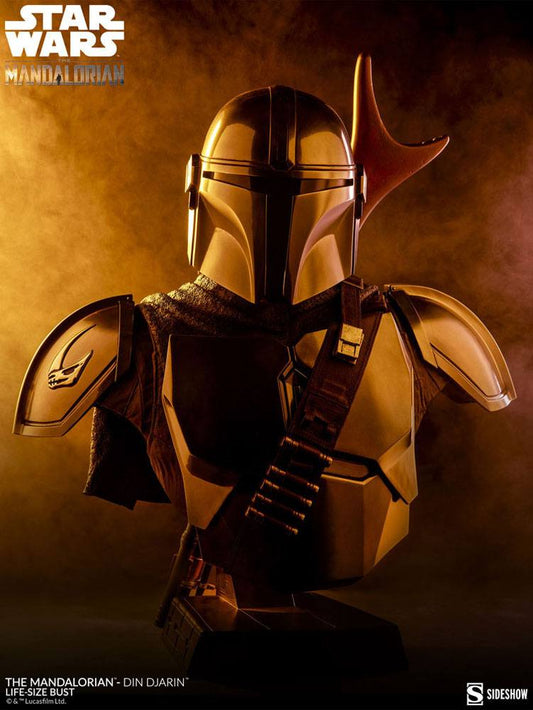 SIDESHOW - Star Wars The Mandalorian Life-Size Bust Star Wars The Mandalorian - Din Djarin