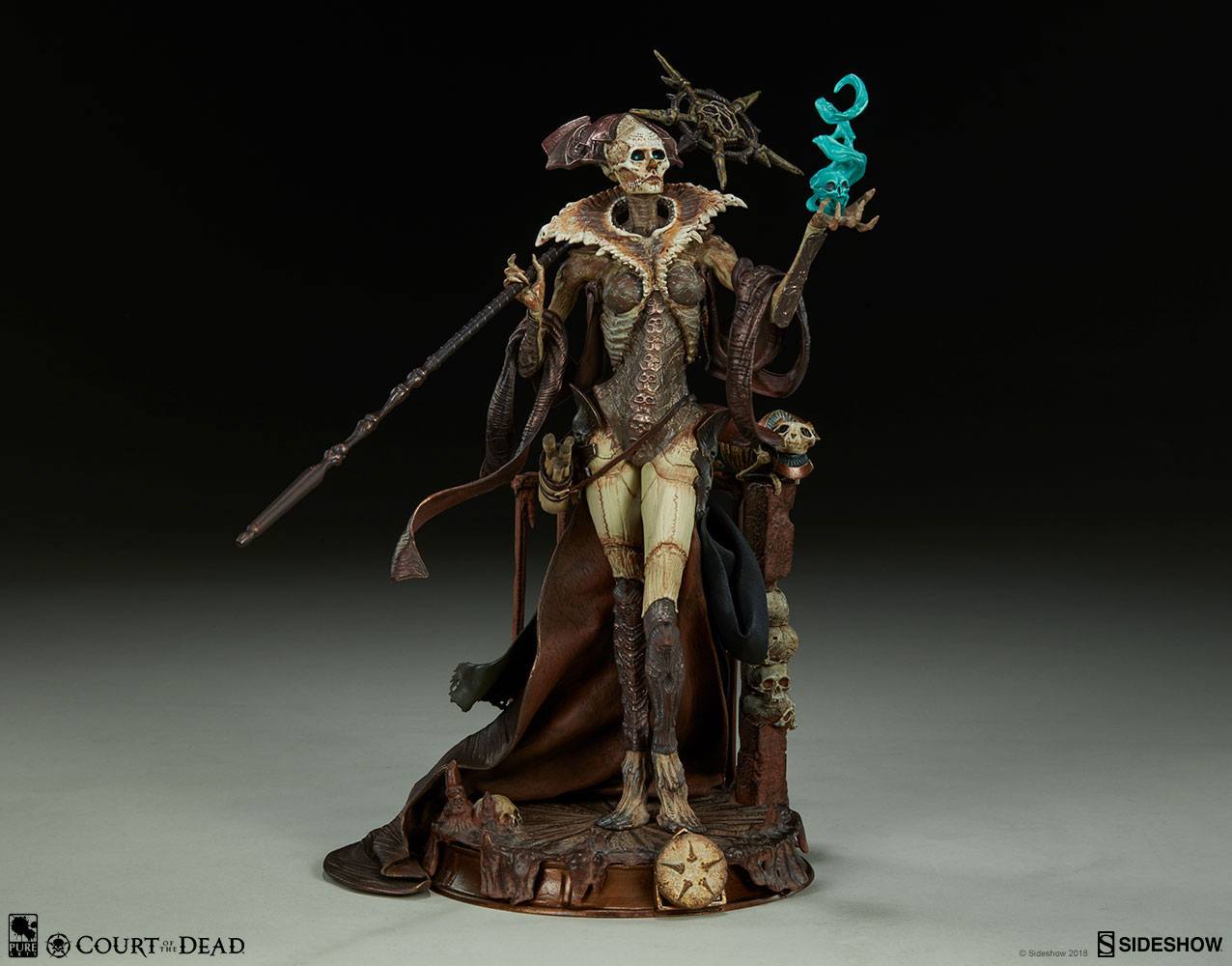 SIDESHOW - Court of The Dead Pvc Statue Xiall - Osteamancers Vision 33 cm