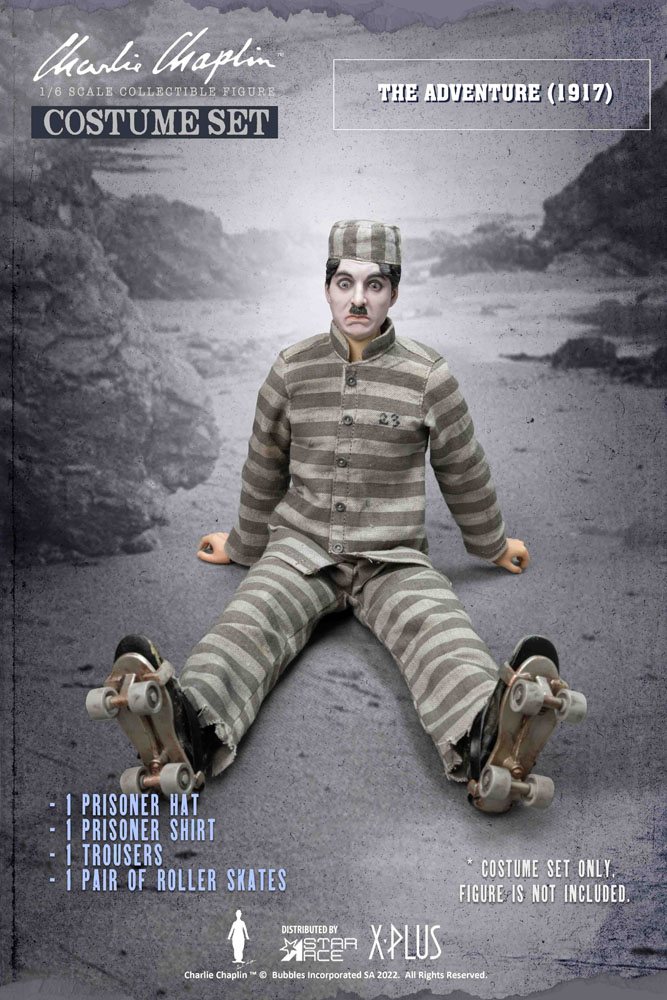 STAR ACE - Charlie Chaplin My Favourite Movie Costume Set 1/6 Costume C (Prisoner)