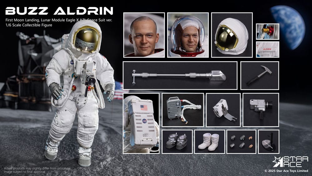 STAR ACE - NASA Apollo 11 Action Figure 1/6 Buzz Aldrin