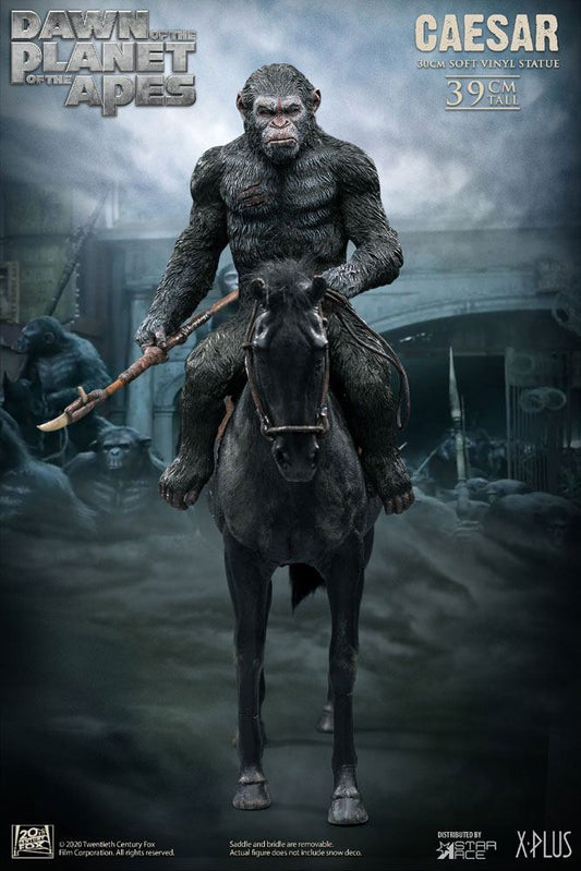 STAR ACE - Dawn of The Planet of The Apes Soft Vinyl Statue Caesar with Spear