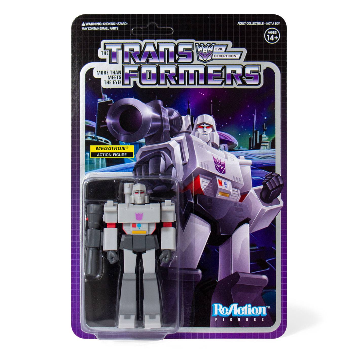 SUPER 7 - Transformers Reaction Action Figure Wave 1 Megatron 10 cm