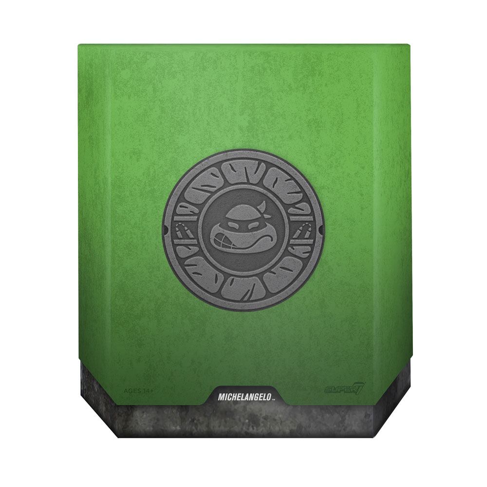SUPER 7 - TMNT Teenager Mutant Ninja Turtles Ultimates Action Figure Michaelangelo