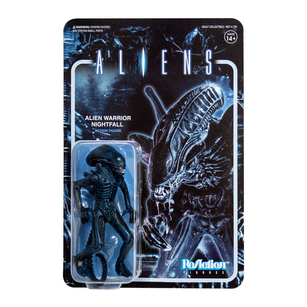 SUPER 7 - Aliens Reaction Action Figure Wave 1 Alien Warrior Nightfall Blue 10