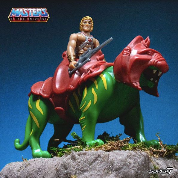SUPER 7 - Masters of the Universe - Reaction Action Figure 2 Pack He-Man & Battlecat 10 cm