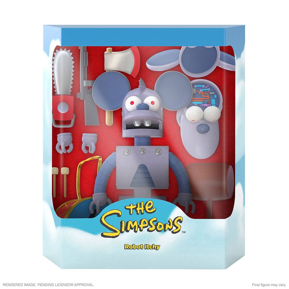 SUPER 7 - The Simpsons Ultimates Action Figure Robot Itchy