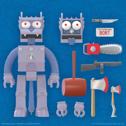 SUPER 7 - The Simpsons Ultimates Action Figure Robot Scratchy