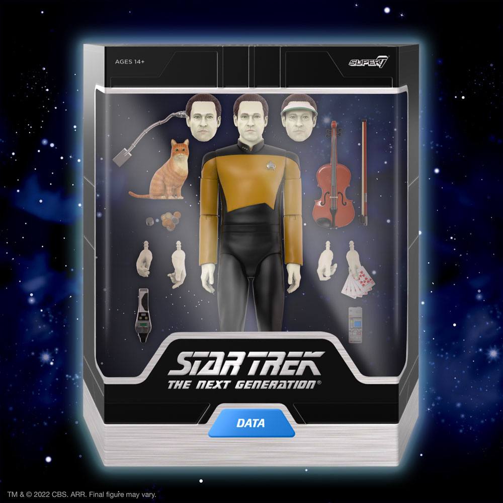 SUPER 7 - Star Trek: The Next Generation Ultimates Action Figure Lieutenant Commander Data