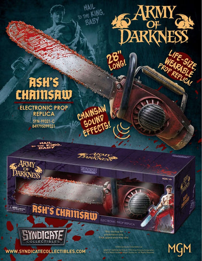 SINDYCATE COLLECTIBLES - Army of Darkness Prop Replica 1/1 Ash's Chainsaw