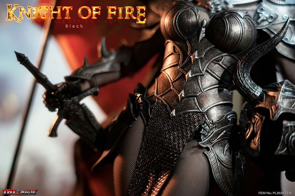 TB LEAGUE - Knight of Fire Action Figure 1:6 Black Edition