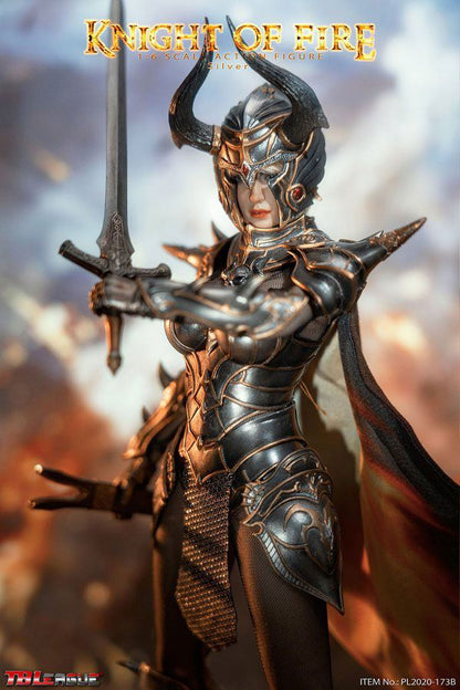 TB LEAGUE - Knight of Fire Action Figure 1:6 Silver Edition