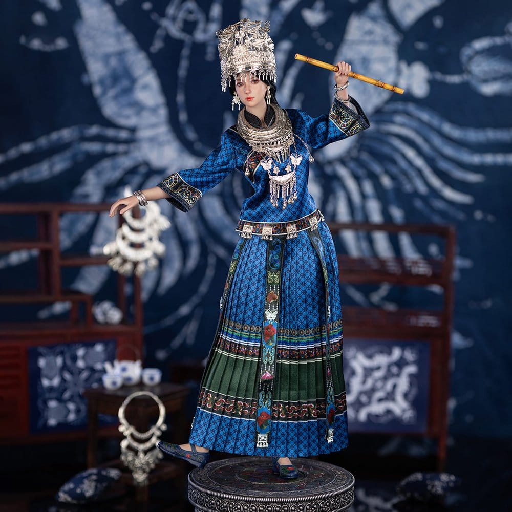 TB LEAGUE - The Miao of China's 56 Ethnic Groups Figure 1/6 Blue