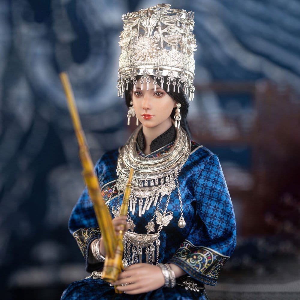 TB LEAGUE - The Miao of China's 56 Ethnic Groups Figure 1/6 Blue