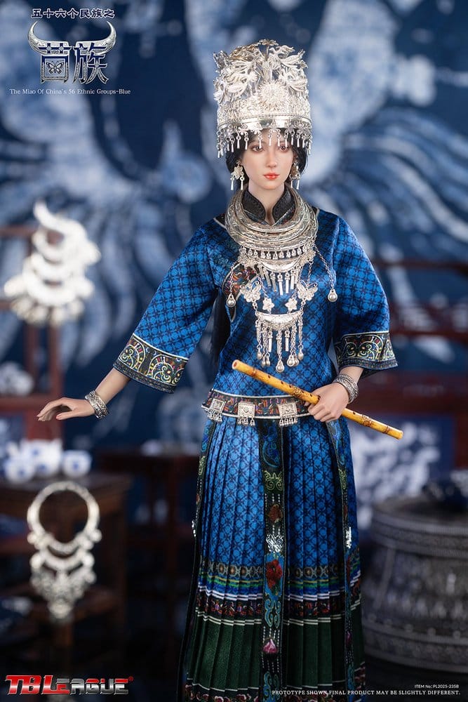 TB LEAGUE - The Miao of China's 56 Ethnic Groups Figure 1/6 Blue