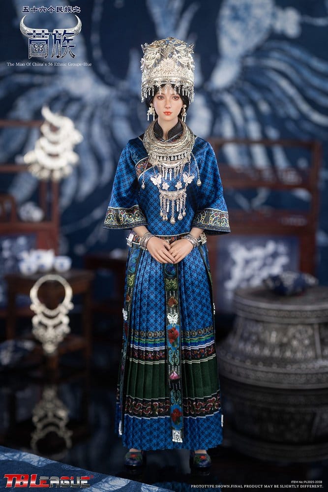 TB LEAGUE - The Miao of China's 56 Ethnic Groups Figure 1/6 Blue
