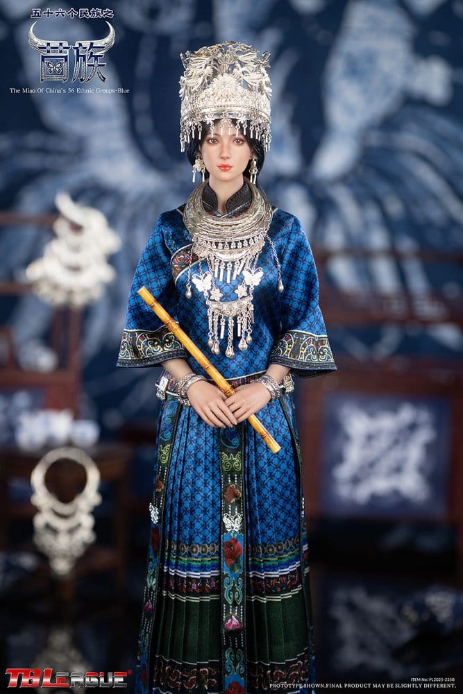 TB LEAGUE - The Miao of China's 56 Ethnic Groups Figure 1/6 Blue