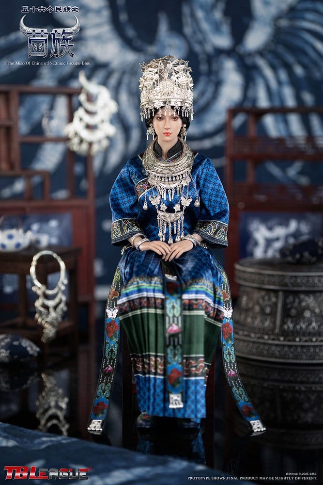 TB LEAGUE - The Miao of China's 56 Ethnic Groups Figure 1/6 Blue