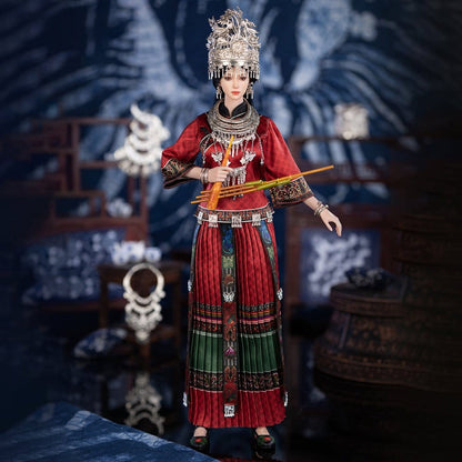 TB LEAGUE -The Miao of China's 56 Ethnic Groups Figure 1/6 Red