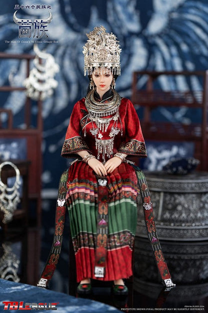 TB LEAGUE -The Miao of China's 56 Ethnic Groups Figure 1/6 Red