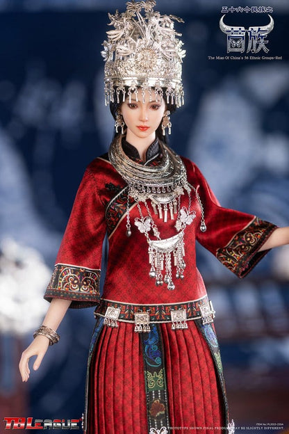 TB LEAGUE -The Miao of China's 56 Ethnic Groups Figure 1/6 Red