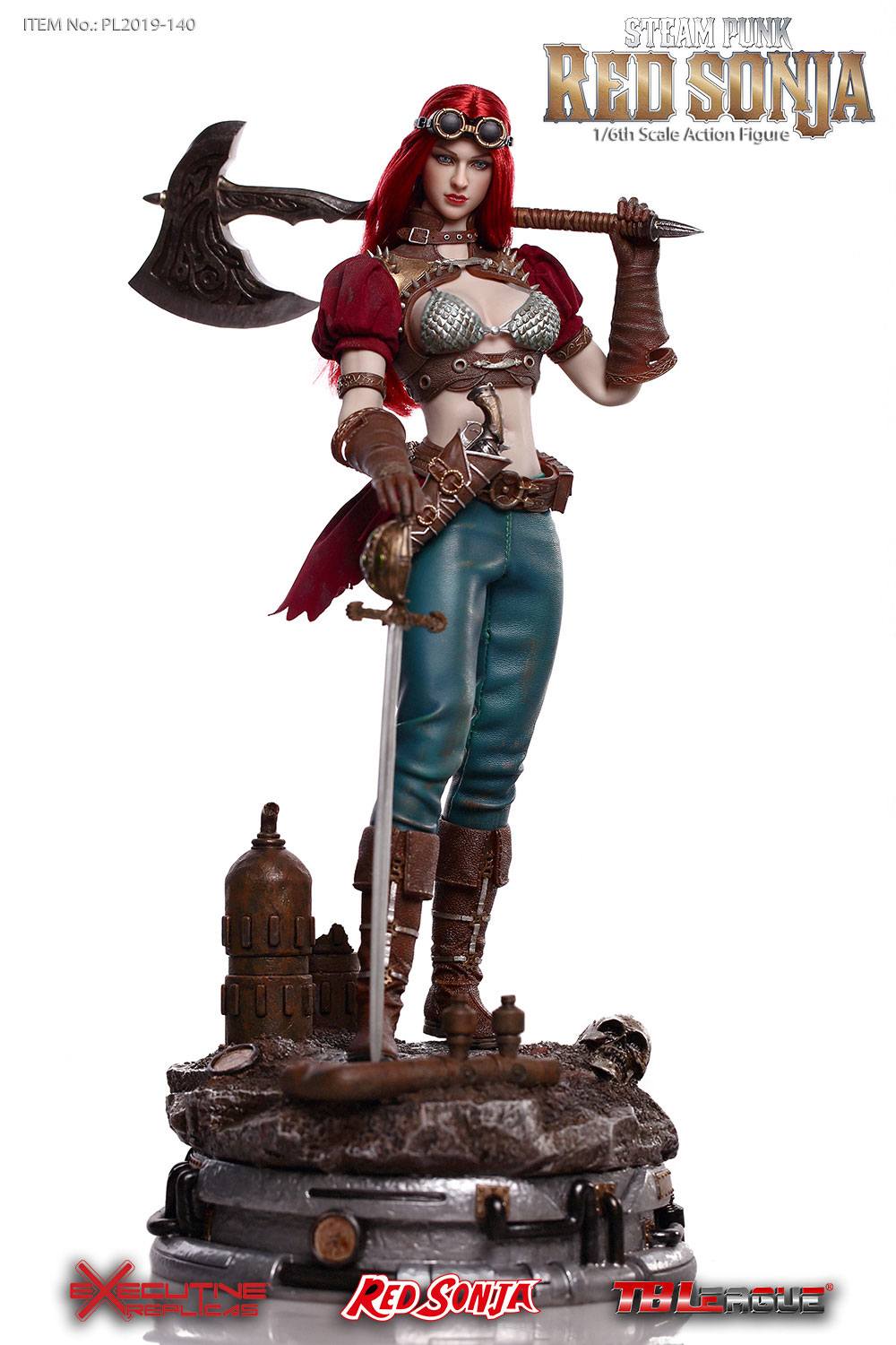 TB LEAGUE - Red Sonja Action Figure 1:6 Steampunk Red Sonja DeLuxe Ver