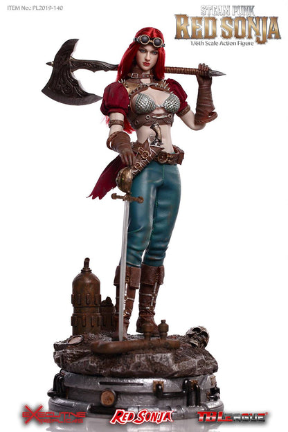 TB LEAGUE - Red Sonja Action Figure 1:6 Steampunk Red Sonja DeLuxe Ver