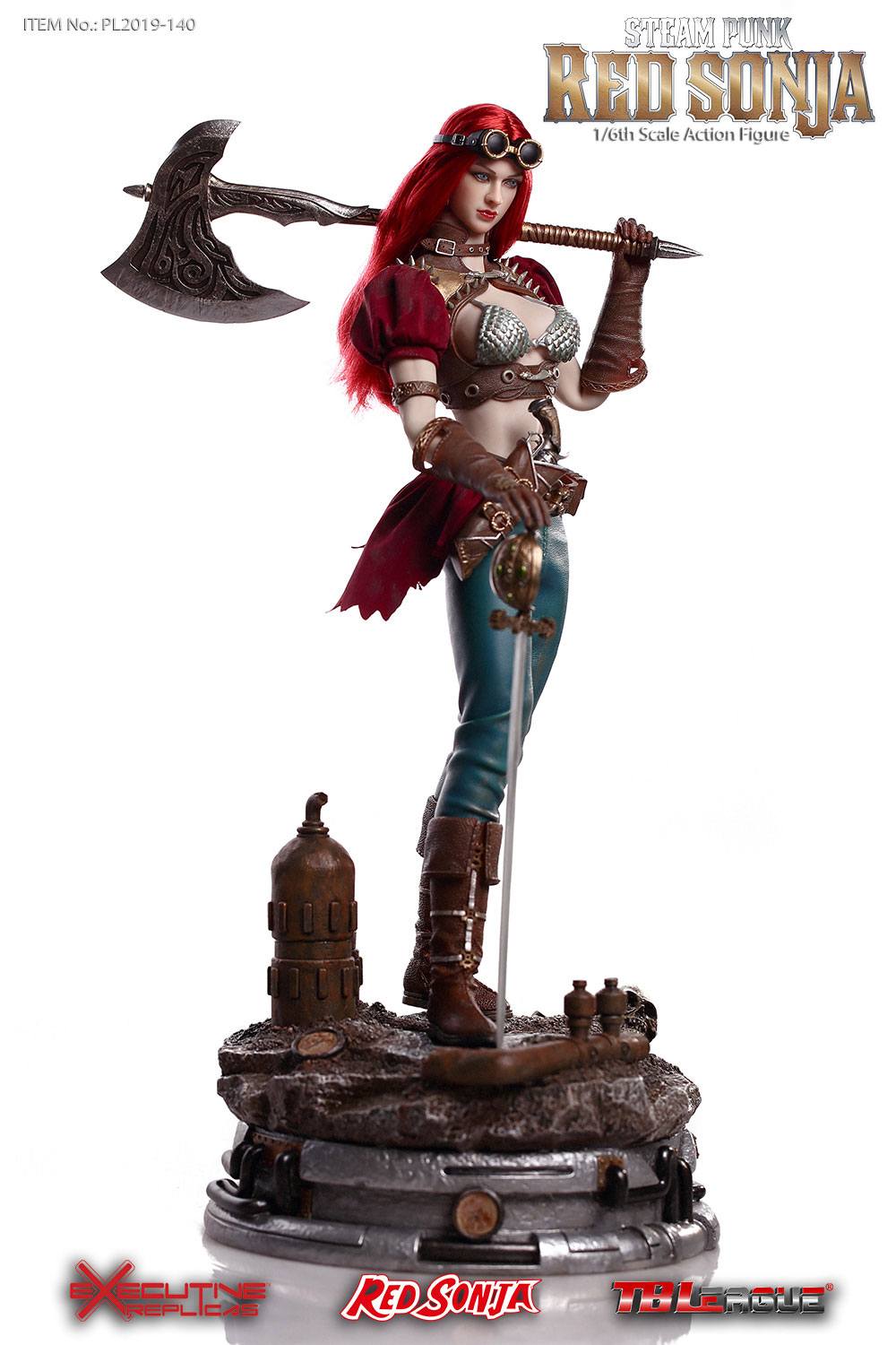 TB LEAGUE - Red Sonja Action Figure 1:6 Steampunk Red Sonja DeLuxe Ver