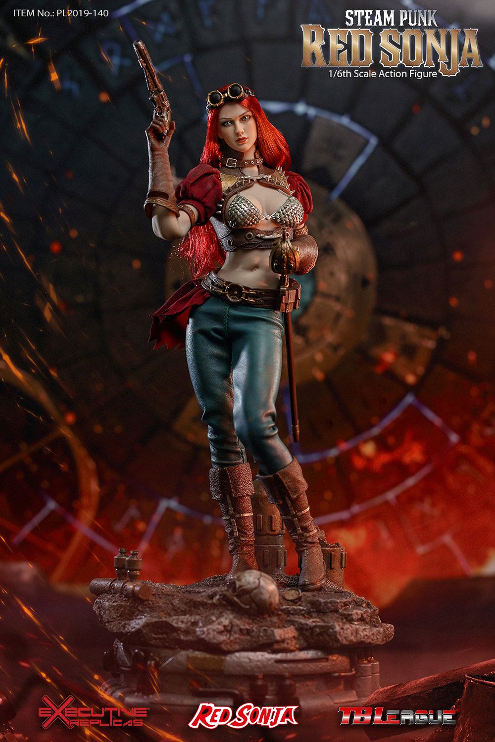 TB LEAGUE - Red Sonja Action Figure 1:6 Steampunk Red Sonja DeLuxe Ver