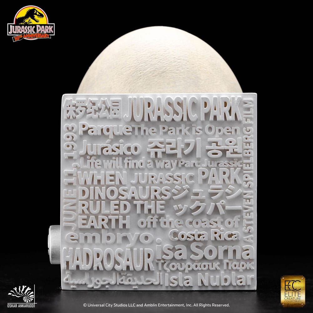 TOYNAMI - ELITE CREATURE COLLECTIBLE - Jurassic Park Statue Hadrosaur Egg Hatching