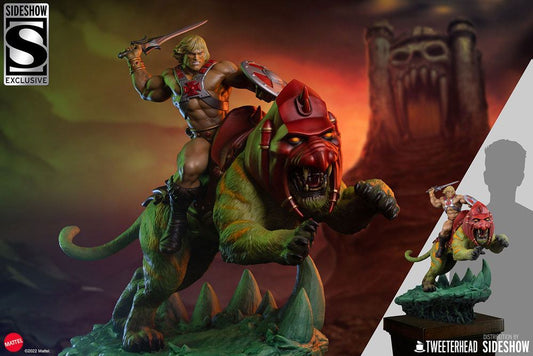 TWEETERHEAD - Masters of the Universe - Statue He-Man and Battle Cat Classic DeLuxe