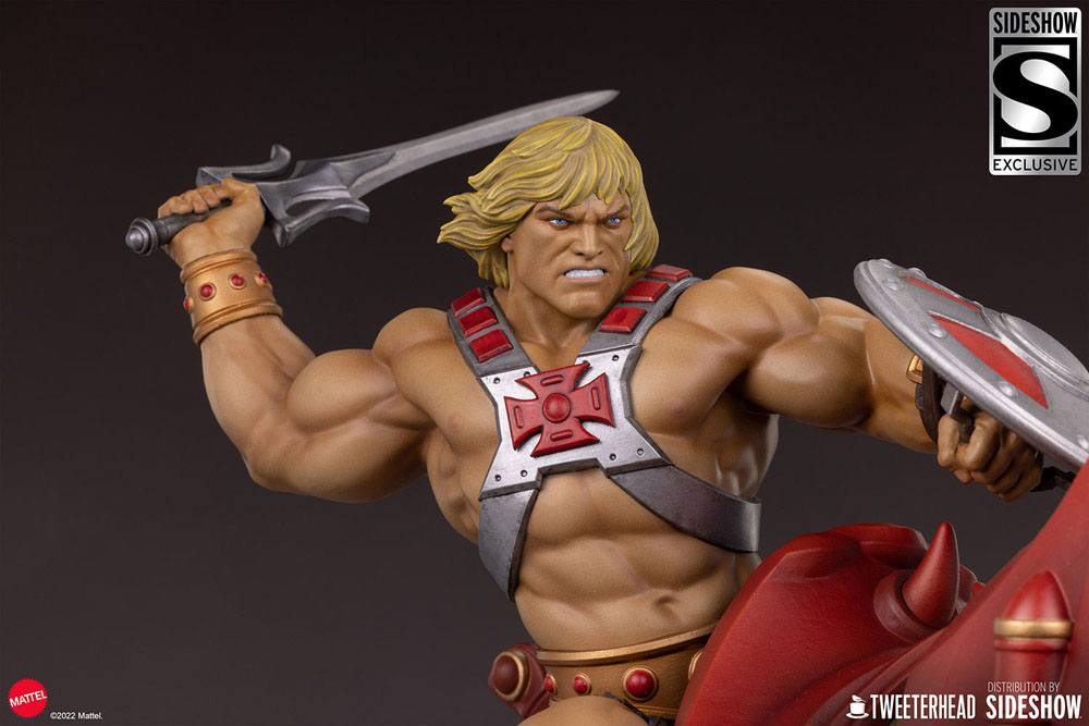 TWEETERHEAD - Masters of the Universe - Statue He-Man and Battle Cat Classic DeLuxe