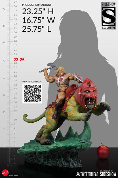 TWEETERHEAD - Masters of the Universe - Statue He-Man and Battle Cat Classic DeLuxe