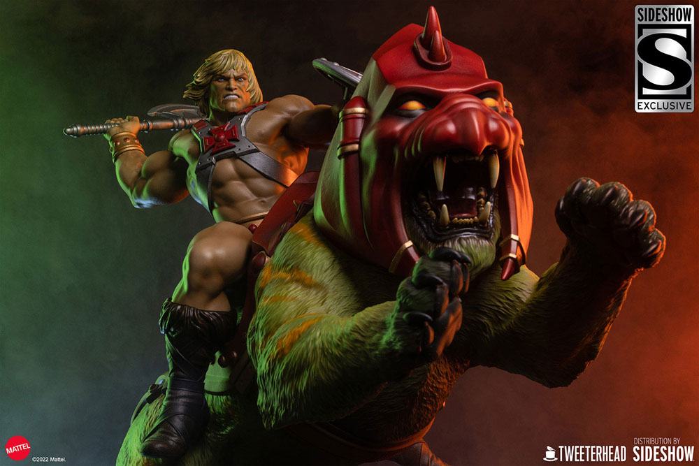 TWEETERHEAD - Masters of the Universe - Statue He-Man and Battle Cat Classic DeLuxe
