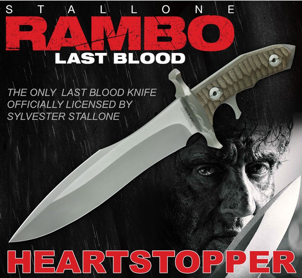 UNITED CUTLERY - Rambo Last Blood Replica 1:1 HeartStopper Messer 38 cm