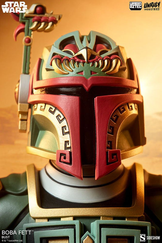 UNLURY INDUSTRIES - Star Wars Urban Aztec Vinyl Bust Boba Fett by Jesse Hernandez