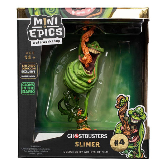 WETA COLLECTIBLES - Ghostbusters Mini Epics Vinyl Figure Slimer Glow In The Dark San Diego Comic Con 2020 EXCLUSIVE