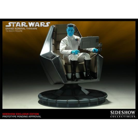 SIDESHOW - Star Wars Grand Admiral Thrawn with Command Chair Action Doll