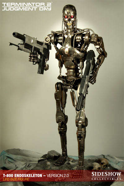 SIDESHOW - Terminator 2 Statue 1:1 T-800 Endoskeleton Ver 2