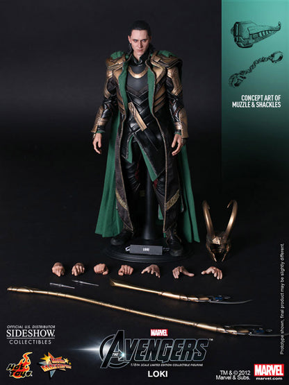 HOT TOYS - The Marvel Avengers Movie Masterpiece 1:6 Action Doll Loki